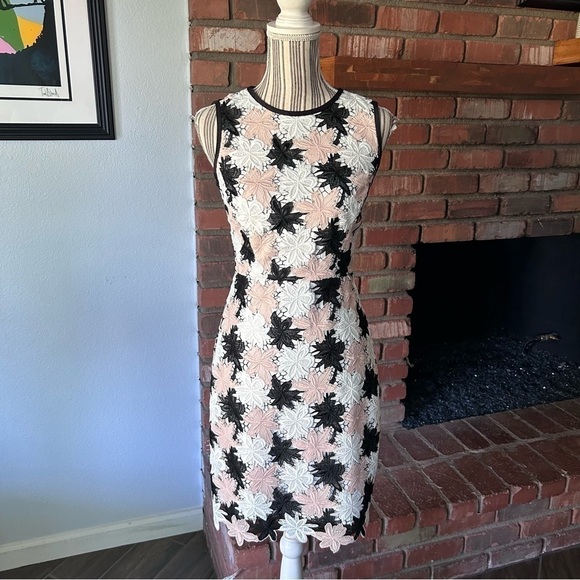 Kate Spade Tiger Lily Lace Sleeveless Sheath Dress in Breath of Fresh Air Sz 0 - Picture 2 of 11